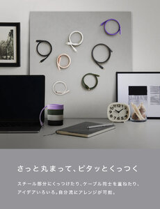 CIO スパイラルシリコンケーブル CtoC 1m (カームブルー)｜Type-Cケーブル ケーブル 充電 iPhone スマホ スマートフォン iPad タブレット ノートPC [2553]