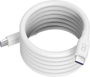 スパイラルシリコンケーブル CtoC 1m(ホワイト) [2558]