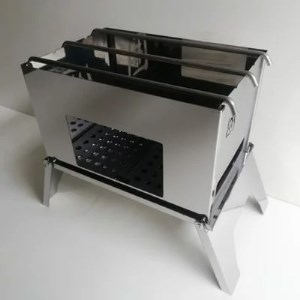 焚き火台 囲 艶消し 2トーン ネーム Mサイズ ビニールケース付 A4｜かこみ キャンプ ソロ ツーリング 山登り BBQ バーベキュー コンロ 焚火台 焚き火 折り畳み コンパクト 軽量 新星金属製作所 大阪府 守口市 [0227]