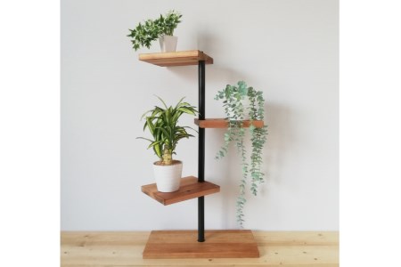 MUKUのスタンドシェルフ 3段タイプ(無垢材／完成品)｜新星金属製作所 大阪府 守口市 [0389]