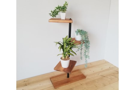 MUKUのスタンドシェルフ 3段タイプ(無垢材／完成品)｜新星金属製作所 大阪府 守口市 [0389]