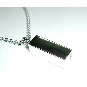 手元供養、メモリアルペンダント・スクエアー(クリアー)_装飾品・工芸品 ペンダント・ネックレス アクセサリー _【1073650】