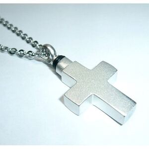手元供養、メモリアルペンダント・クロス(マット)_装飾品・工芸品 ペンダント・ネックレス アクセサリー _【1073653】