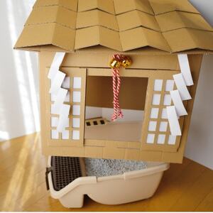 ネコ神社ハウス_ ペット用品  _【1284892】