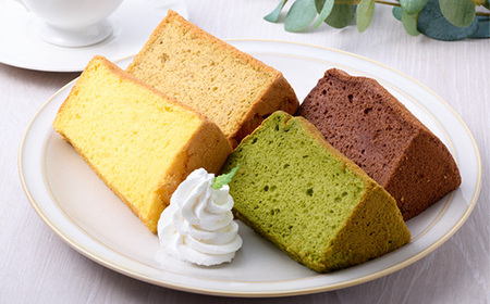 しっとりふわふわシフォンケーキ　4種類×4個ずつ入ったセット(計16個)米粉不使用でグルテンフリー_菓子・スイーツ ケーキ  _【配送不可地域：離島】【1452317】