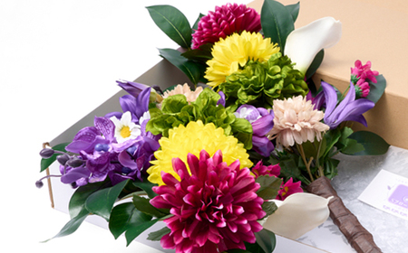 アート創作仏花兼用墓花(1対)2本組_花・観葉植物  花 _【1543846】