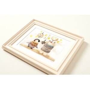 イラスト作家「菜生」アートフレーム〈きらきらクリスマス〉ぺん＆くま_雑貨・日用品  家具・インテリア _【1569233】