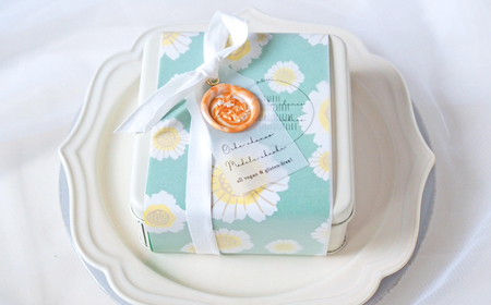 《冷蔵》ヴィーガン＆グルテンフリークッキー缶  乳製品・卵・小麦粉不使用!ご褒美、お礼品にオススメ_菓子・スイーツ クッキー  _【配送不可地域：離島】【1588410】