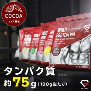 グロング ホエイプロテイン スタンダード ビタミン11種配合 ココア風味 1kg_惣菜・加工品   _【1608406】