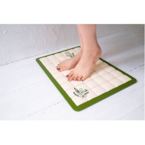 珪藻土タイルバスマット Mサイズユーカリ_雑貨・日用品  日用品 _【1277171】