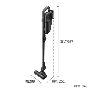 J150　SHARP コードレススティック掃除機 EC-KR2-B（ブラック系）