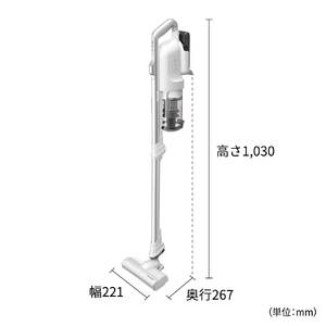 J153(ホワイト系)　SHARP コードレススティック掃除機 EC-SR10-W（ホワイト系）