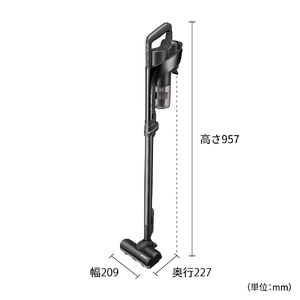 I158　SHARP コードレススティック掃除機 EC-FR10-B（ブラック系）