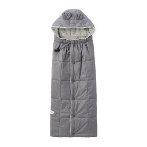 P102(グレー)ミキハウス キャリーケープ（グレー）【mikihouse ベビーケープ 防寒 中綿 赤ちゃん 出産 冬 だっこ紐 ベビーカー 大阪府 八尾市】