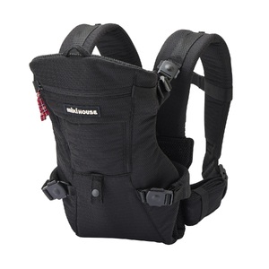 P103(黒) ミキハウス ファーストベビーキャリア(黒)【mikihouse 抱っこひも 抱っこ紐 男の子 女の子 赤ちゃん ベビー ベビー用品 出産 新生児 0歳 3WAY 黒 ブラック ベージュ フード付 ブランド 大阪府 八尾】