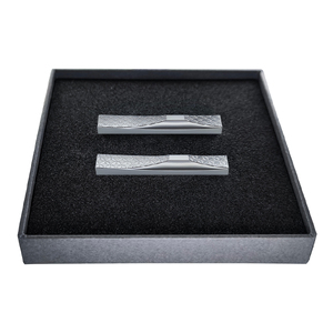 P107(青海波・七宝)ＩＴＡＤＡＫＩ 箸置き 吉祥文様 ２個セット/ステンレス(青海波・七宝)