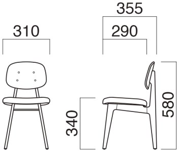 G129　ＱＵＯＮチェア プラムピッコロＮ（子供用椅子／リビング／学習スペース）