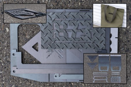 H134　【danran 500】マルチフラット焚き火台／CAMP873 (キャンプ／アウトドア)