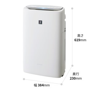 I140(ホワイト系)　SHARP 加湿空気清浄機 KI-RS50-W（ホワイト系）