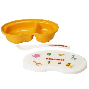 A275 ミキハウス 離乳食お出かけセット【ベビー ベビー用品 出産 赤ちゃん 乳児 弁当箱 スタイ 食器セット mikihouse 大阪府 八尾】