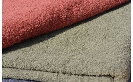 NET抗菌防臭 バスタオル&フェイスタオル 各5枚セット カーキー