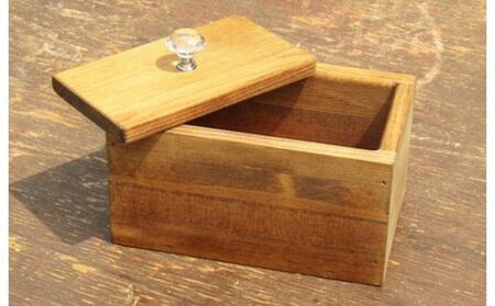 手作り木製マスクストッカー「ダークウォルナット」クリスタルノブ仕様