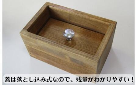 手作り木製マスクストッカー「ダークウォルナット」クリスタルノブ仕様