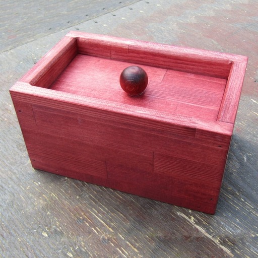 手作り木製 マスクストッカー（マホガニー）