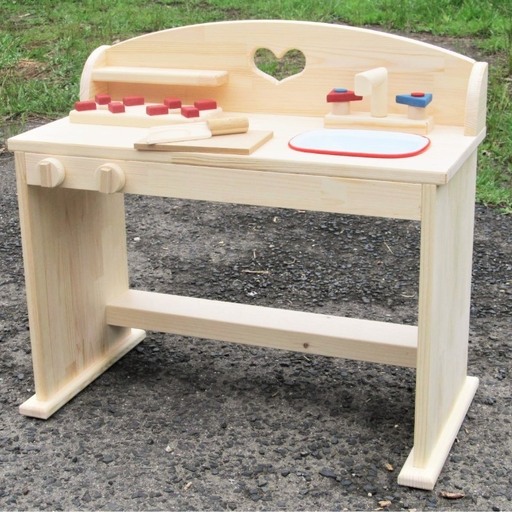 手作り木製 ままごとキッチン・デスクタイプSHK 9,940円