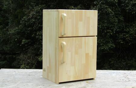 手作り木製 収納メインの中型冷蔵庫