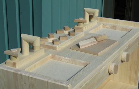 手作り木製 ままごとキッチン KBL-W 素材色バージョン