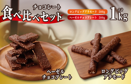 ロングビッグアラモード＆ヘーゼルチョコプレート 食べ比べ 合計 1kg