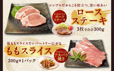 【氷温熟成×極味付け】国産 豚肉 5種 食べ比べ 合計 1.5kg（切り落とし/ロースステーキ/ももスライス/ローススライス/ミンチ）小分け