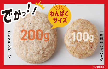 【期間限定】黒毛和牛入り BIGハンバーグ 総量2.4kg（200g×12個）泉州玉ねぎ使用