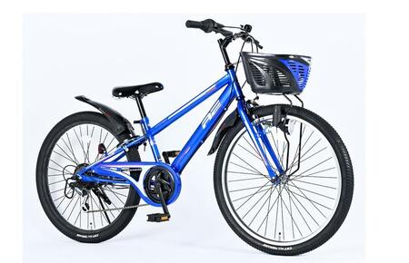 AMERICAN EAGLE ジュニアマウンテン24 ブルー【自転車 完成品 組み立て不要 アウトドア サイクリング じてんしゃ 通勤 通学 新生活】