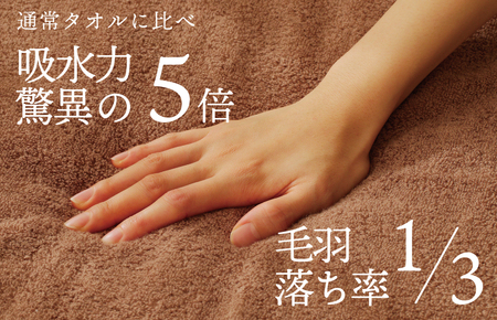 世界最高峰のビックバスタオル nei ベビータオルケット(ブラウン)