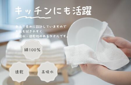 おしぼりタオル 12枚 ホワイト