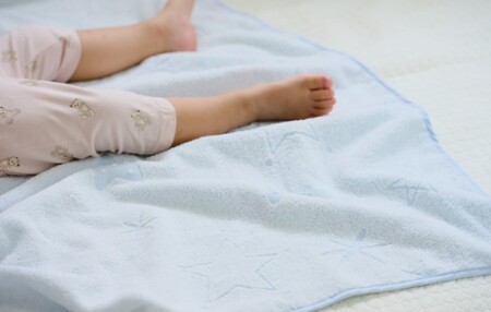 【高島屋選定品】泉州タオル おくるみ1枚(ブルー)