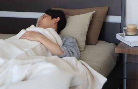 【tissu de coton/ダブルガーゼ】泉州南部織 ピローケース 1枚(ブラウン)