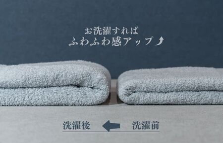 カラーバスタオル 4枚 （グレー）