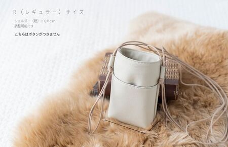 tontoオリジナルショルダーバッグ（バーガンディー×ダークブラウン）Rサイズ