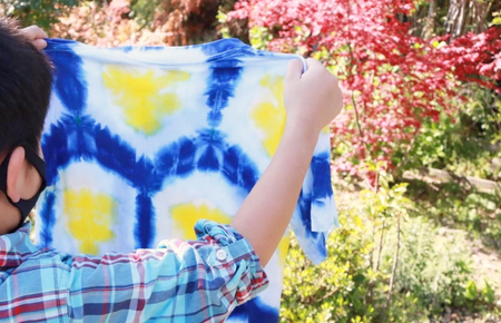 老舗呉服店でTシャツの絞り染め体験（25名様分）