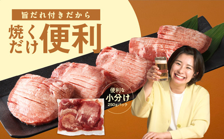 厚切り 牛たん 1kg 小分け 250g×4P 焼肉用 訳あり サイズ不揃い 厚切り牛タン【氷温熟成×旨ダレ】