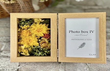 ペット用プリザーブドフラワー仏花【太陽の窓】 フォトフレーム