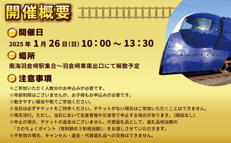 「鉄道のまち泉佐野」特急ラピート＆復元塗装の7100系 夢の共演撮影会ツアー 洗車体験 運転席見学 車掌体験 キン肉マン＆イヌナキン友情タッグラピート運行記念クリアファイル付き（非売品）