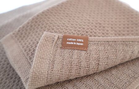 【ソフトハニカム】泉州南部織 ミニバスタオル 5枚（ブラウン）+ソフトハニカム織ハーフハンカチ1枚