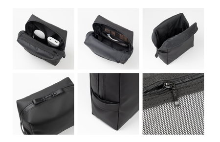 【スピード発送】耐水ガジェットポーチ タフトポーチ+MAX（グレー）