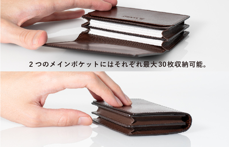 本革名刺入れ ブラック