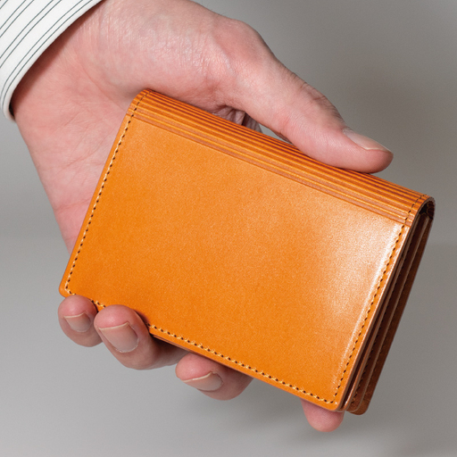 本革名刺入れ キャメル