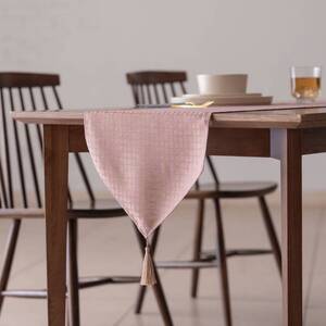Calm Table runner with tassel／カルム テーブルランナー タッセルつき Mサイズ プラム